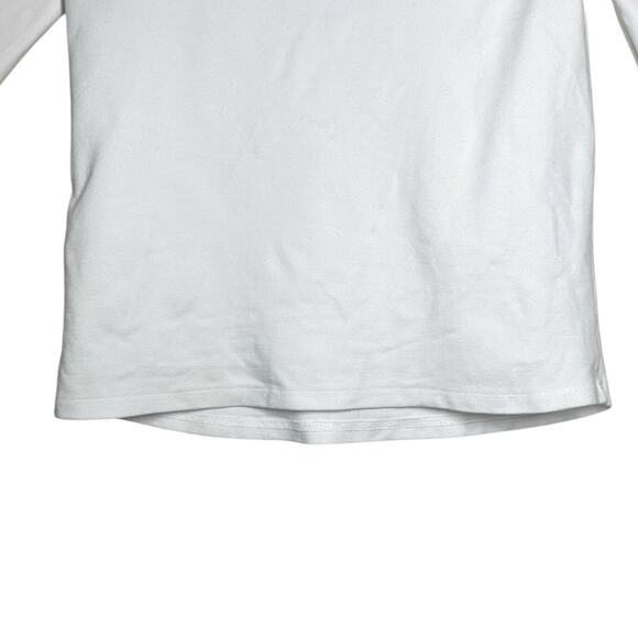 Ripley Rader White Off White Ponte Knit Short Sleeve Relaxed Extended Top 1 XS - Picture 8 of 10